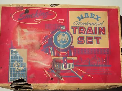 Marx Train. Set #472SM Steam Engine Set With A Smoking Engine. Boxed. • $40