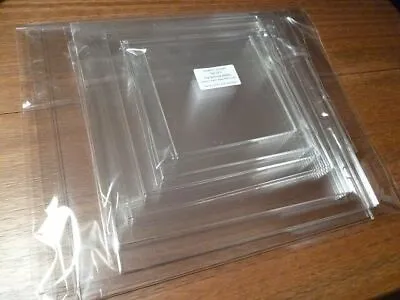Square Ganaching Plates Acrylic Various Size Sets Decorating FREE 150mm SCRAPER • £15