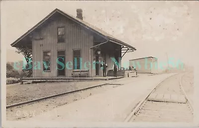 Rockdale NY -O&W RAILROAD STATION- Postcard Catskills Nr Sidney Chenango County • $55