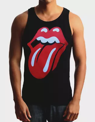 ROLLING STONES CLASSIC TONGUE PUNK ROCK Band Tank Top (Various Colors) • $12.99