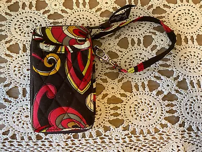 Vera Bradley PUCCINI Wristlet Clear ID Zip Coin Credit Card Holder  Excellent! • $9.88