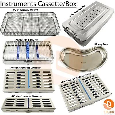 Surgical Dental Instruments Cassette Sterilization Box Medical Instruments Tray • $75.54