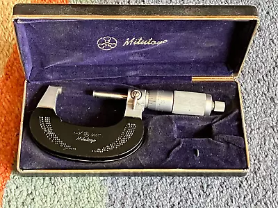 Vintage Mitutoyo #102-226 Outside Micrometer 1 - 2 /.0001 /NO RESERVE AUCTION • $15