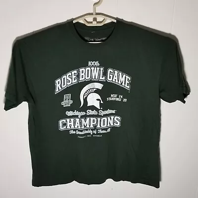 Michigan State Spartans 2014 Rose Bowl Champions T Shirt Football Sz XL NCAA • $5.99