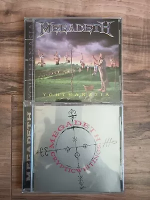 Megadeth Cd Lot Youthanasia Cryptic Writings  • $8.50