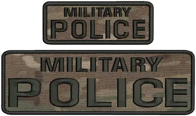 Military Police Embroidery Patch 3x10 And 2x5 Hook On Back Multicam • $14.99