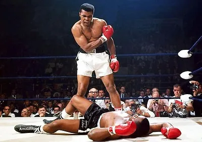 Muhammad Ali V Sonny Liston Poster Art Print Photo Picture A3 A4  • £6.97