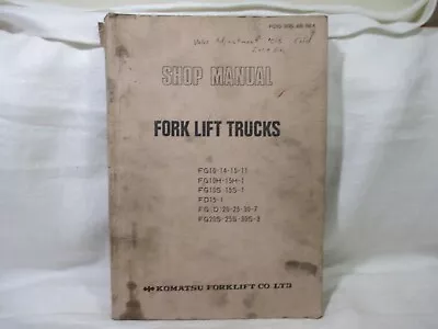 Caterpillar FORK LIFT TRUCKS SERVICE SHOP REPAIR MANUAL FG10/3OS-AB-BE4 • $99.99