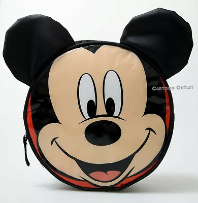 Disney Mickey Mouse Insulated Lunch Bag Back To School Mickey Face/Head 3D Ears • $8.99