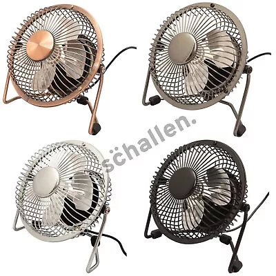 £6.99 • Buy Schallen Mini Portable USB Powered Desk Office Computer PC Mac Laptop Table Fan