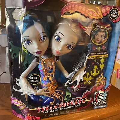 NEW Monster High Peri And Pearl Styling 2 Headed Doll 30+ Pc Set • $79.99