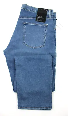 J Brand Kane 32  Jeans Size 34 Straight Fit Eco Wash Fench Terry Denim NWT $248 • $67.99