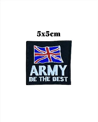 £2.25 • Buy Army Be The Best Union Jack British Embroidered Sew/Iron On Patch Badge UK #709