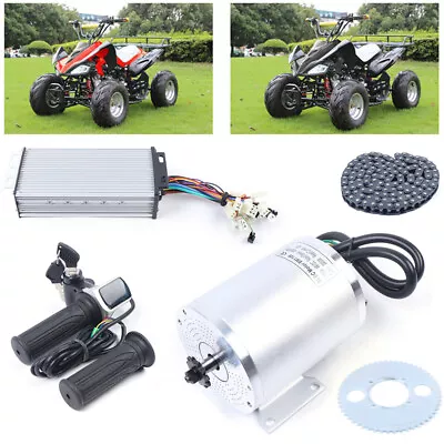 $172 • Buy 48V 2KW E-Bike Brushless High Speed DC Motor Conversion Kit For Scooter Go-Kart