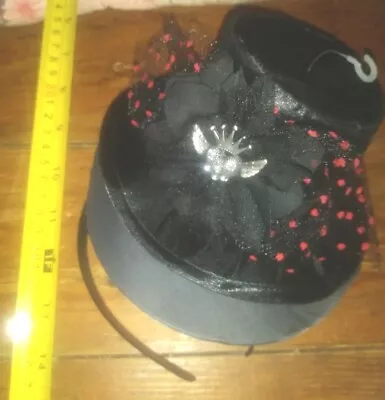  Steampunk Mini Tophat Top Hat Halloween Headband Tulle Heart Polka Dots Costume • $6.95