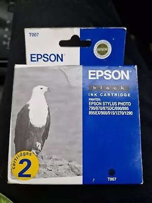 £7.99 • Buy Genuine Sealed Epson Black Ink Cartridge T007 *Expired*