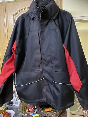 Genuine Makita Jacket Coat 2XL Black Red With Hood • £17