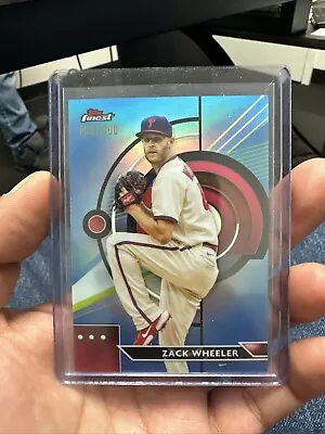 Zach Wheeler   2023 Topps Finest Sky Blue Refractor Rookie Card RC #019/300 #11 • $7.99