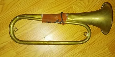 COUESNON PARIS HORN/BUGLE MADE IN FRANCE BRASS&METAL 17INCH LG TRUMPET Last1 VTG • $55