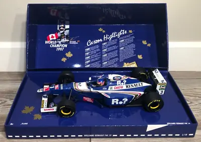 1997 Jacques Villeneuve #3 Williams Renault 1:18 Fw 19 F1 Minichamps #0928/4444 • $159.99