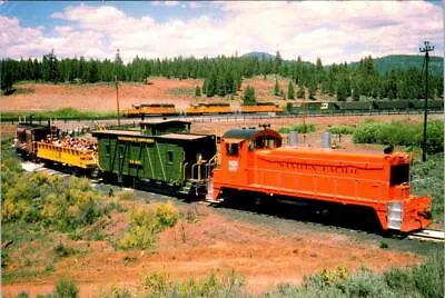 Portola CA California  FEATHER RIVER RAIL SOCIETY Railroad Train  4X6 Postcard • $6.94