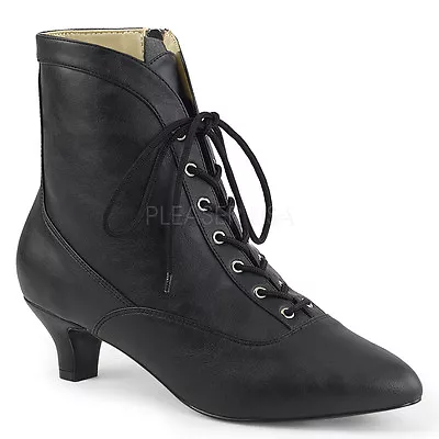 $76.95 • Buy Black Vintage Flapper Girl Goth Wedding Steampunk Granny Ankle Boots Shoes
