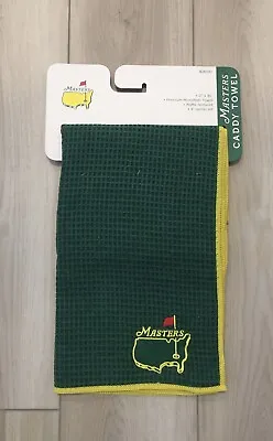 Masters Angc Augusta Caddy Towel Premium Microfiber Waffle Textured 17x40! • $129.99