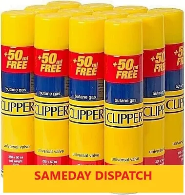 2 X CLIPPER High Quality Universal Gas Lighter Butane Gas Fuel Fluid Refil 300ML • £1.99