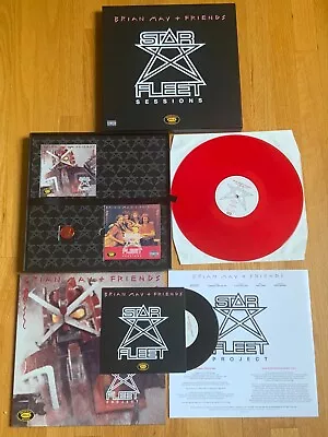 4-CD/Red Vinyl LP Brian May + Friends ‎Star Fleet Queen Eddie Van Halen Box Set • $99.99