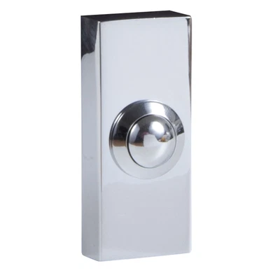 £19.50 • Buy Wired 2204Bc Door Bell Push Chrome Connects To All Doorbells 1 Year Guarantee