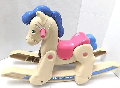 Vintage 1988 Fisher Price Rocking Horse Pony Toddler Children's Ride On Toy 1016 • $75