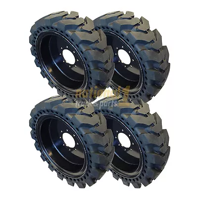 4 Skid Steer Tires 12x16.5 33x12-20 Flat Proof Fits Bobcat John Deere Case Gehl • $2649.99