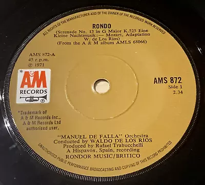 Waldo De Los Rios & Manuel De Falla Orchestra - Rondo  7  Vinyl (ex) • £2.39