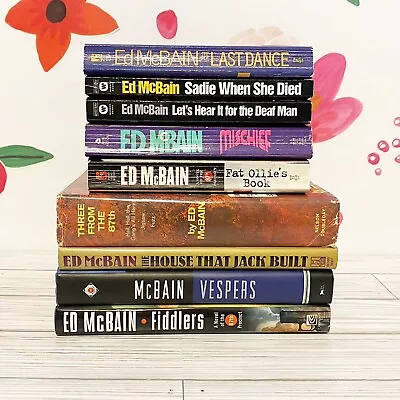 Lot Of 9 ED McBAIN 87th Precinct Novels Hardback & Paperback Lot Of Books • $17.99