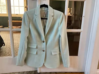 J Crew Wool Hacking Blazer Size 6 NWT Mint Green • $79.99