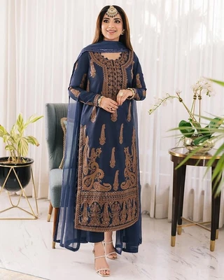£60 • Buy Asim Jofa NOORIE MAAHRU MEERUB Collection 2023 ✅ D#49 💯original Unstitched Suit