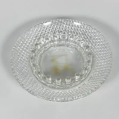 Vintage Duncan Miller Hobnail Glass Ashtray Dish Spinning Wheel Textile 6.25  A2 • $6.49