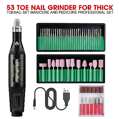 53 Toe Nail Grinder For Thick Toenail Set Manicure And Pedicure Professional Set • $9.99