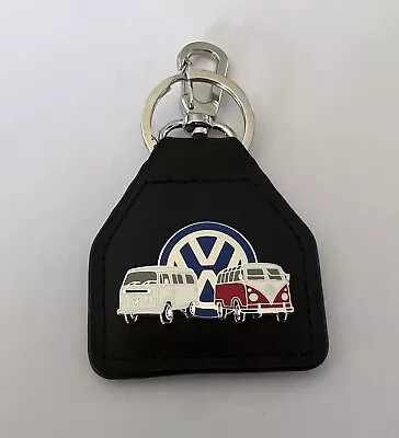 Genuine Australian Made Leather Keyring/Fob - VW Kombi -Twin • $18