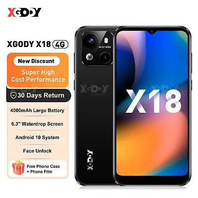 2023 XGODY 6.3  Mobile Phones Android Unlocked Smartphones 16 GB Dual SIM 4 Core • $105