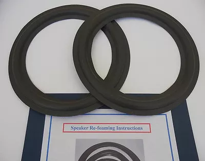 $10.95 • Buy New Woofer Speaker Foam Edge Parts Kit 10  Inch Advent Legacy Instructions