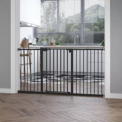 Pet Safety Gate Adjustable Barrier W/ Extensions And Adjustable Screws • £44.99