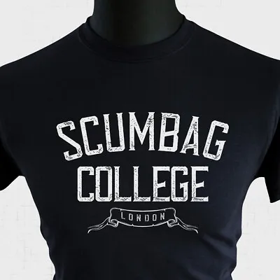 Scumbag College T Shirt Young Ones University Challenge Rik Vivian Neil Mike Blk • £13.99