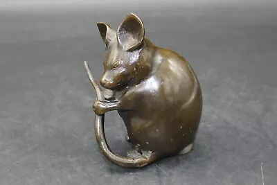 5.5  Metal Mouse Figurine Holding His Tail • $17
