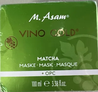 M. ASAM VINO GOLD Matcha Mask 3.38 FL. OZ. New Sealed • $24.95