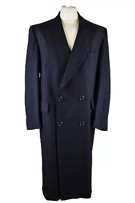 CHRISTIAN DIOR Blue Coat Jacket Size Reg 42 Mens Monsieur Button Up Outdoors • £115