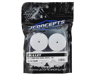 JConcepts B44.2 60mm Front Wheel 10mm Hex White 4pc 3364W • $4