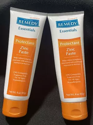 2 Pack Medline Remedy Essentials Zinc Paste Skin Protectant 4oz EXP 1/25 • $16