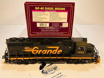 NIB 1990s MTH 20-2522-1 O Scale 3-Rail D&RGW Rio Grande GP-40 Powered Locomotive • $102.50