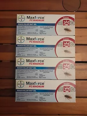 4 Maxforce FC Magnum Cockroach German Roach Pest Control Gel Bait 33 G Per Tube  • $49.99